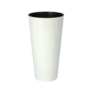 Zanvic Maceta Alta Mod Ar 300, Blanco, 30X30X57.2 cm