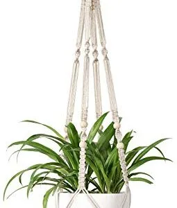 Mkouo Macramé Perchas de Plantas Interior