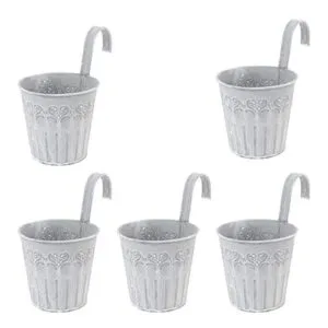 Metal Hierro Maceta Flor Colgante Florero