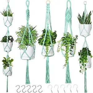 5 Piezas Colgador para Plantas Macramé